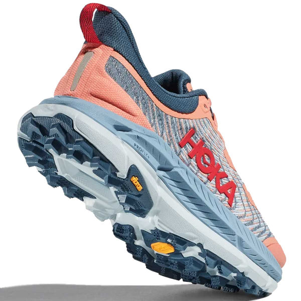 Tenis Hoka MAFATE SPEED 4 Trail Naranja Gris Mujer