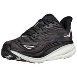 Tenis Hoka CLIFTON 9 WIDE Negro Blanco Hombre