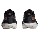 Tenis Hoka CLIFTON 9 WIDE Negro Oro Rosa Mujer