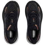 Tenis Hoka CLIFTON 9 WIDE Negro Oro Rosa Mujer