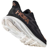 Tenis Hoka CLIFTON 9 WIDE Negro Oro Rosa Mujer