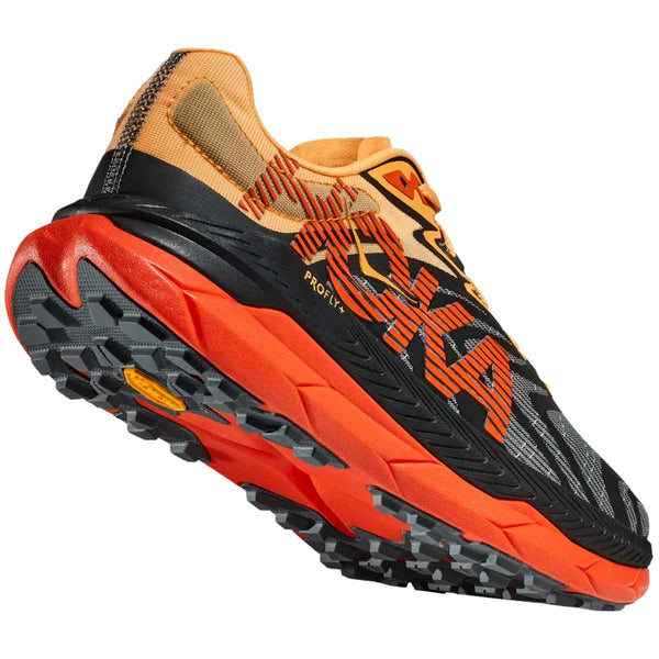 Tenis Hoka TECTON X 2 Trail Running Negro Naranja Hombre