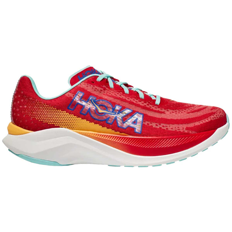 Tenis Hoka Running MACH X Rojo Amarrillo Hombre
