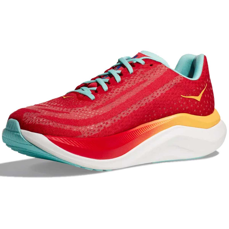 Tenis Hoka Running MACH X Rojo Amarrillo Hombre