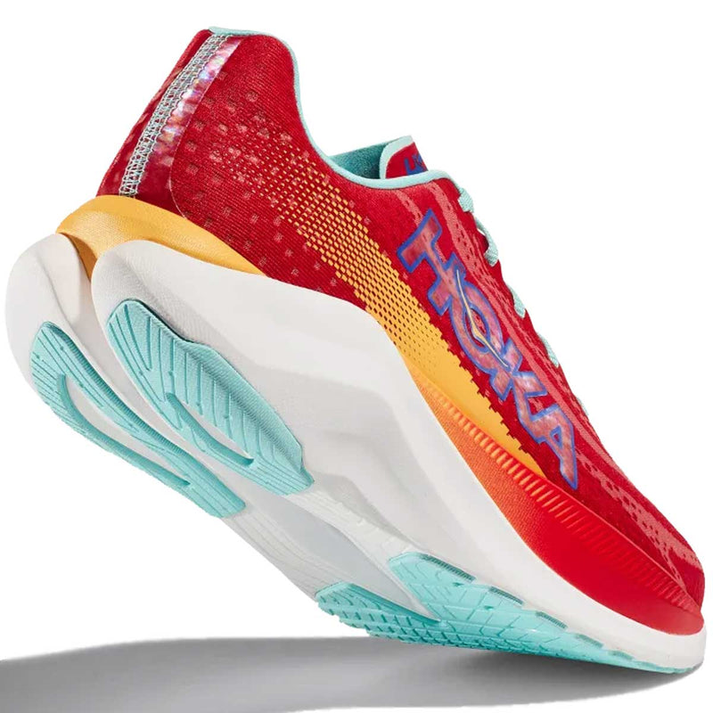 Tenis Hoka Running MACH X Rojo Amarrillo Hombre