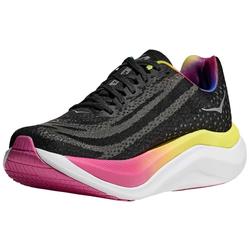 Tenis Hoka Running MACH X Negro Plata Mujer