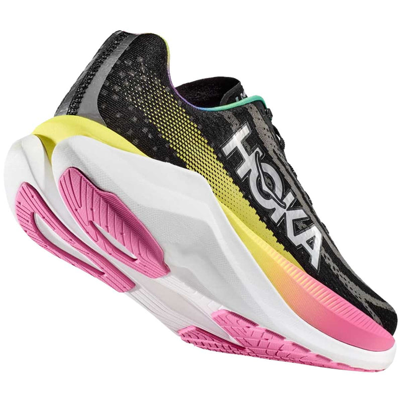 Tenis Hoka Running MACH X Negro Plata Mujer