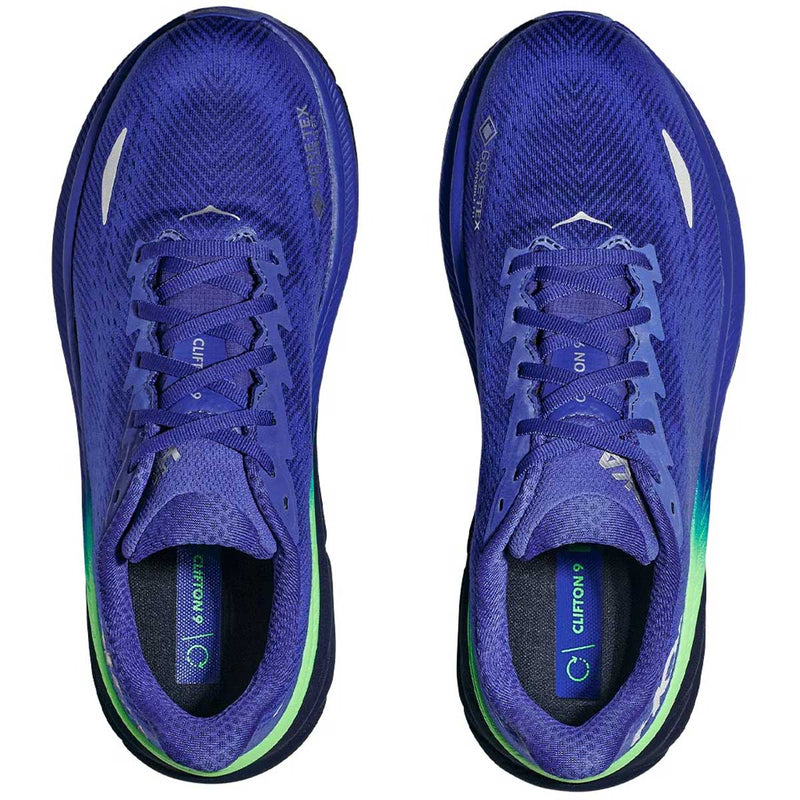 Tenis Hoka Running CLIFTON 9 GTX Azul Verde Hombre