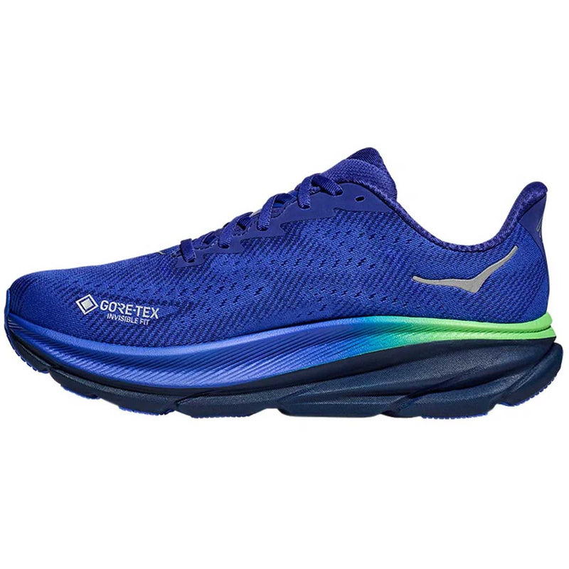 Tenis Hoka Running CLIFTON 9 GTX Azul Verde Hombre