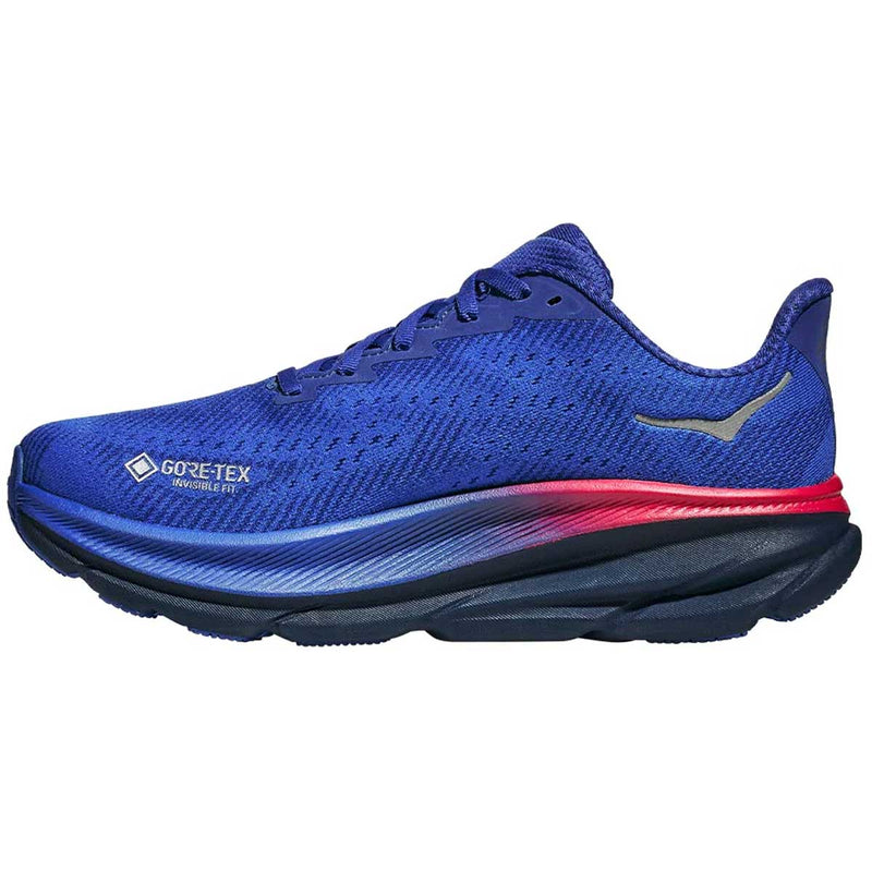 Tenis Hoka Running CLIFTON 9 GTX Azul Rosa Mujer