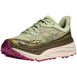 Tenis Hoka Trail Running STINSON ATR 7 Verde Rosa Mujer