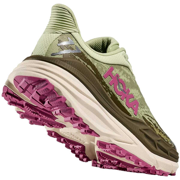 Tenis Hoka Trail Running STINSON ATR 7 Verde Rosa Mujer