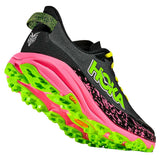 Tenis Hoka Trail Running SPEEDGOAT 6 Negro Rosa Neón Hombre