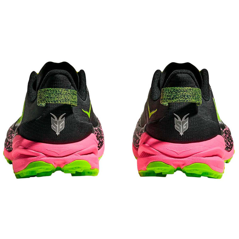 Tenis Hoka Trail Running SPEEDGOAT 6 Negro Rosa Neón Hombre