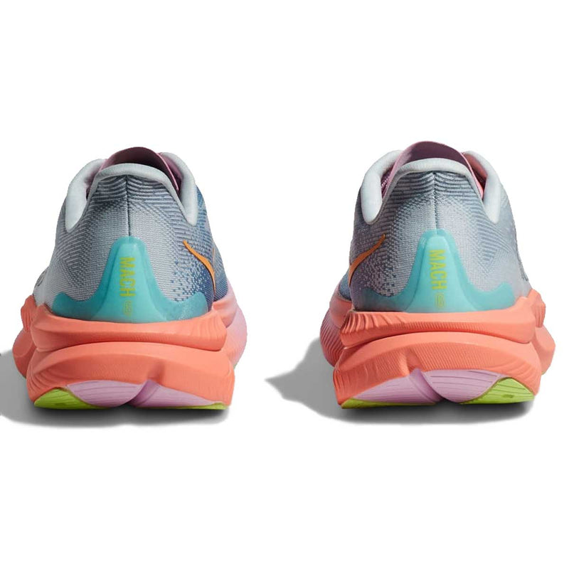 Tenis Hoka Running MACH 6 Gris Rosa Mujer