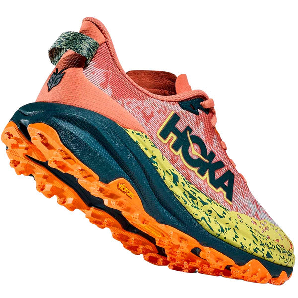 Tenis Hoka Trail Running SPEEDGOAT 6 Naranja Negro Mujer