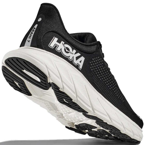 Tenis Hoka ARAHI 7 Negro Blanco Hombre