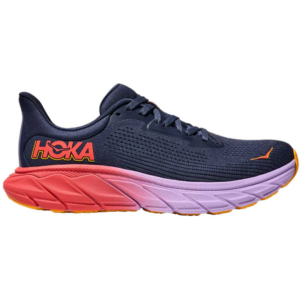 Tenis Hoka Running ARAHI 7 Navy Rojo Mujer