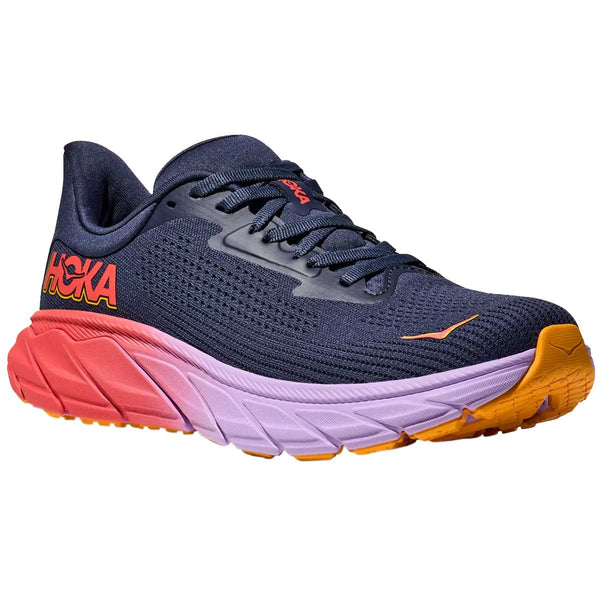 Tenis Hoka Running ARAHI 7 Navy Rojo Mujer