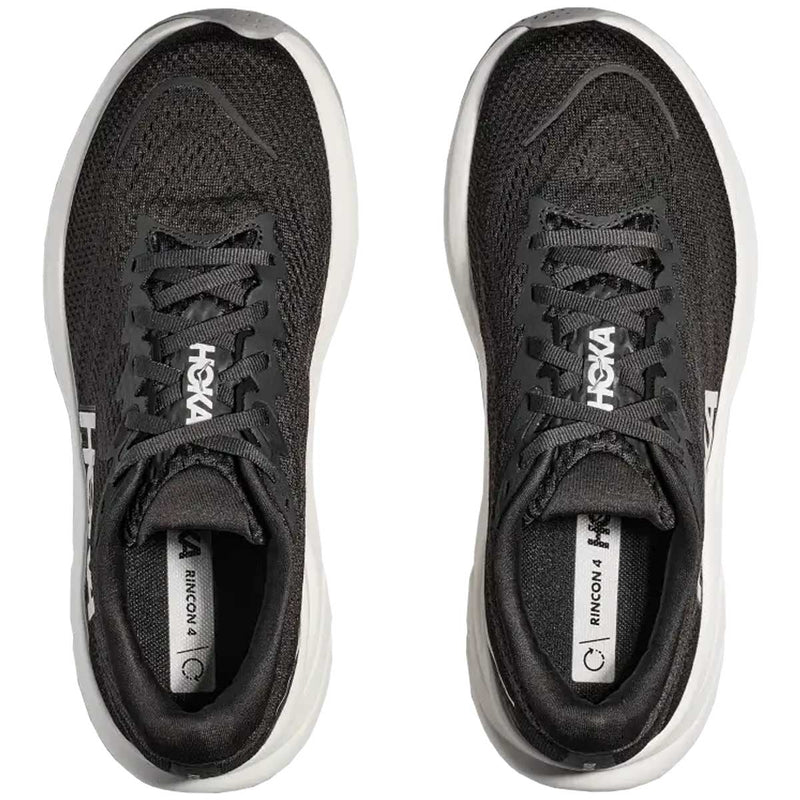 Tenis Hoka Running RINCON 4 Negro Blanco Mujer