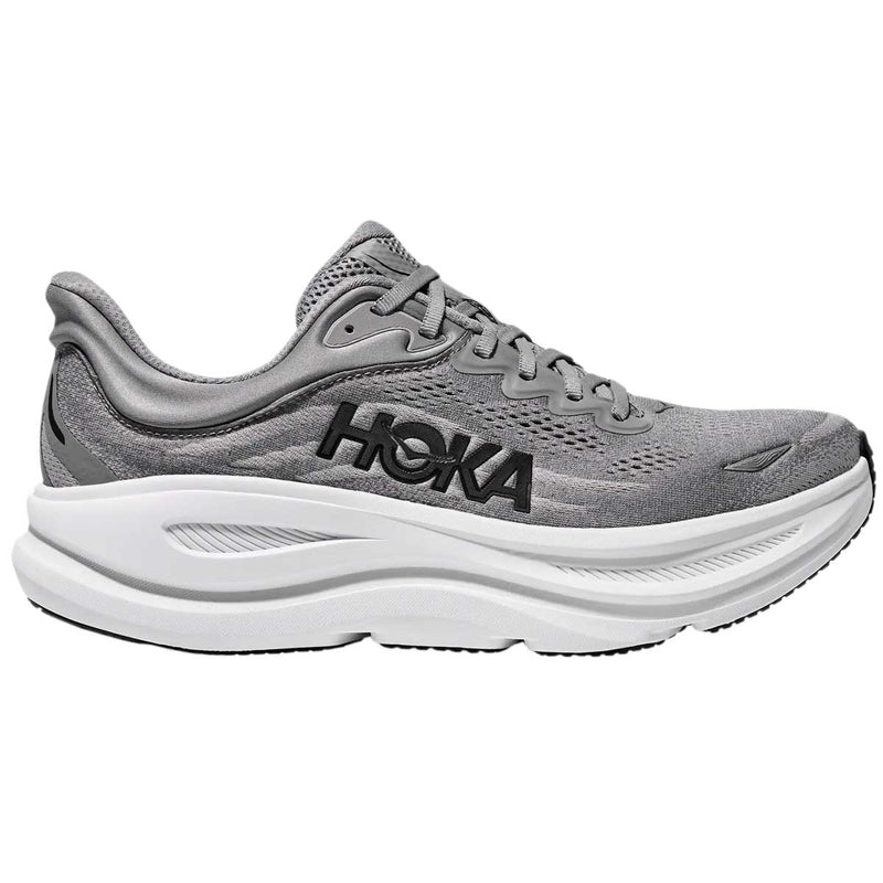 Tenis Hoka BONDI 9 Running Gris Blanco Hombre