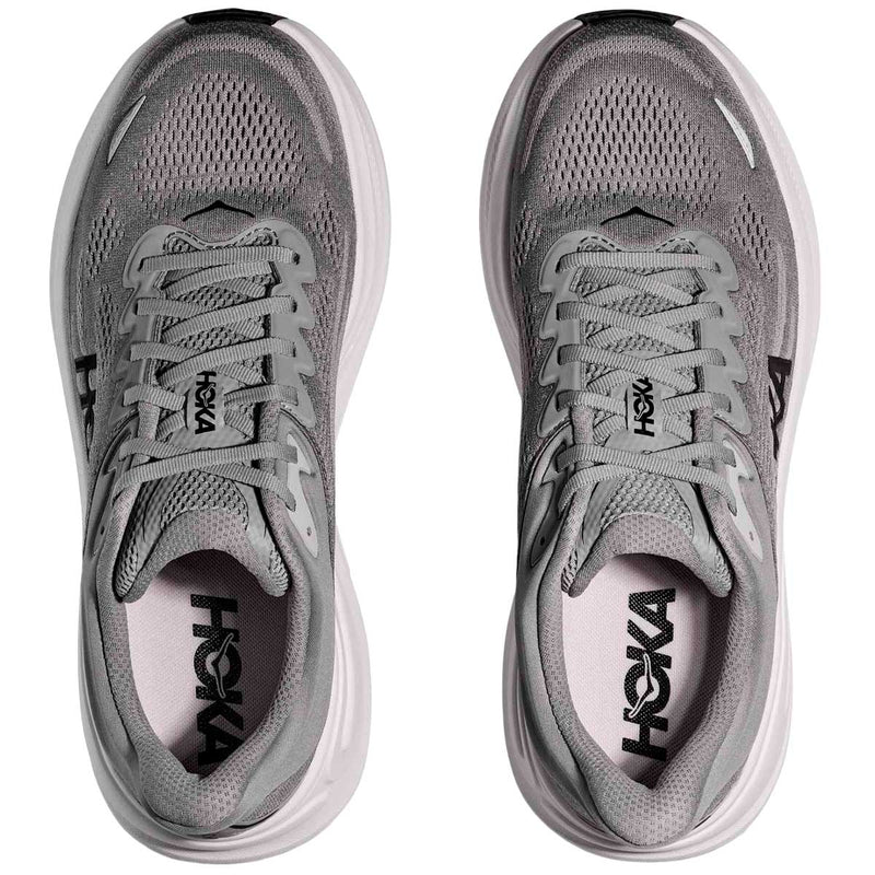 Tenis Hoka BONDI 9 Running Gris Blanco Hombre