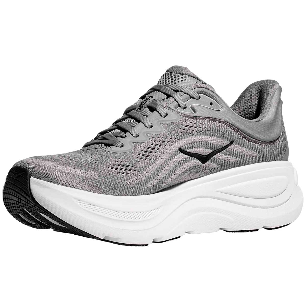 Tenis Hoka BONDI 9 Running Gris Blanco Hombre