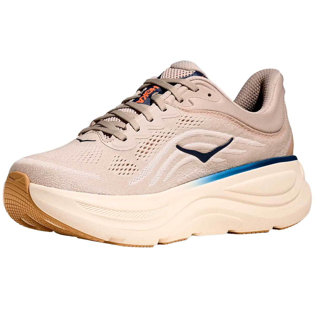 Tenis Hoka BONDI 9 Running Beige Navy Hombre