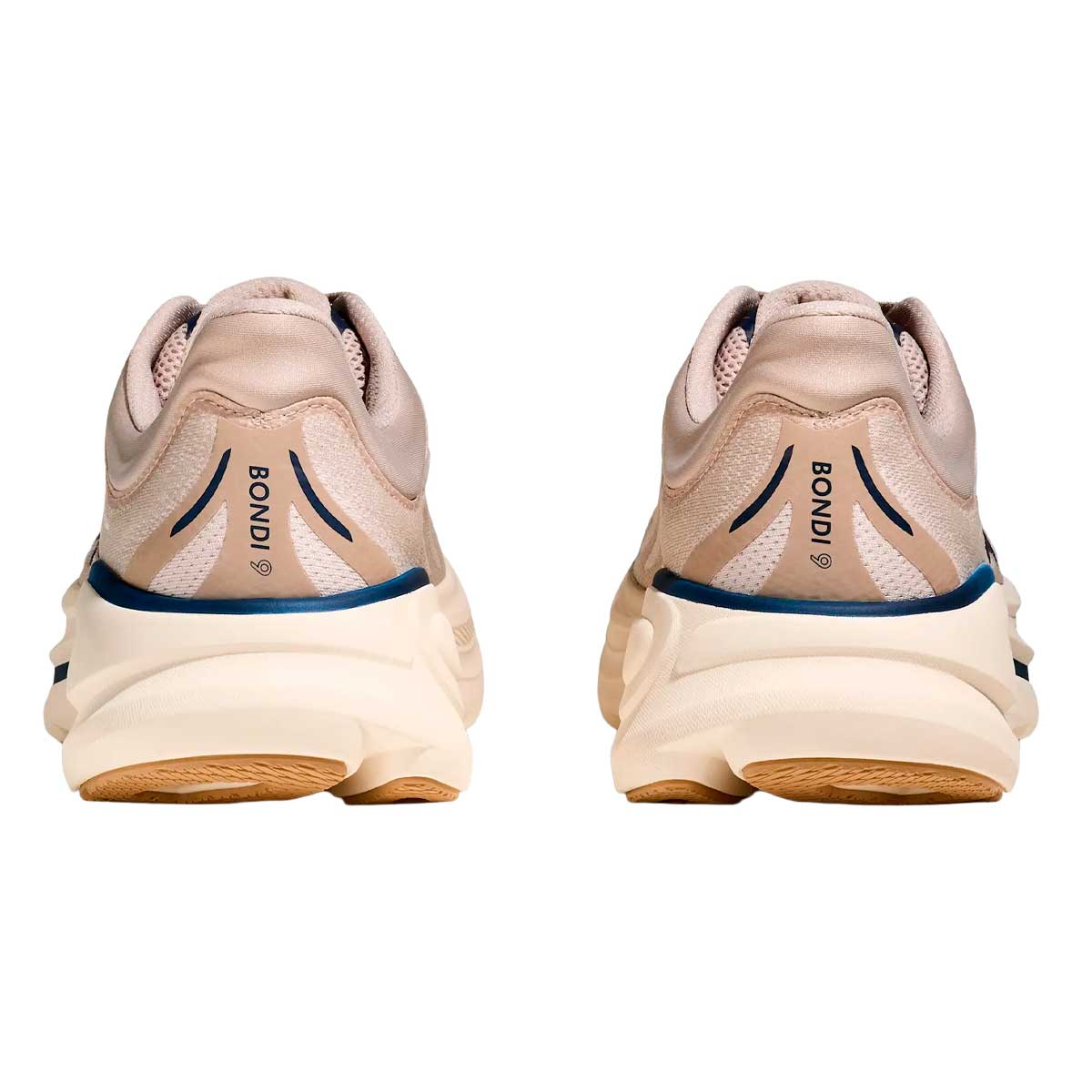 Tenis Hoka BONDI 9 Running Beige Navy Hombre