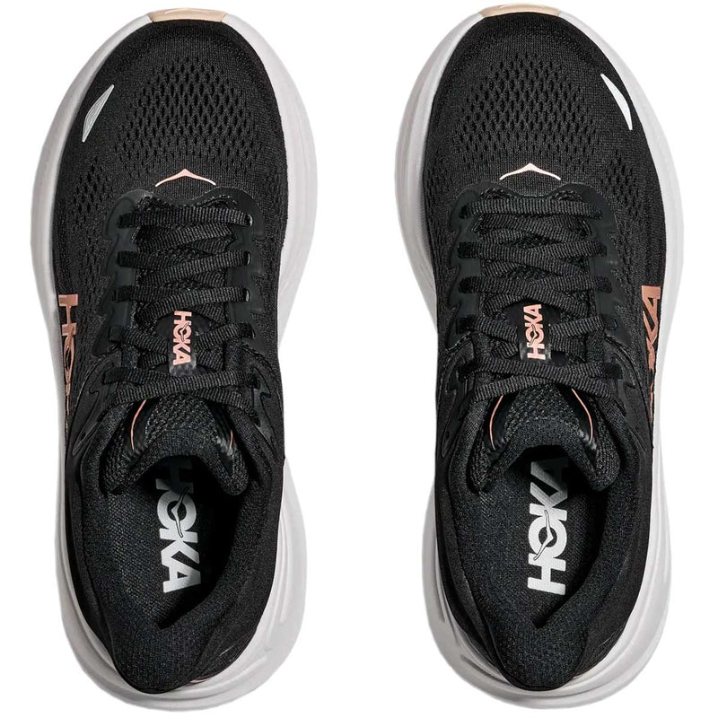 Tenis Hoka BONDI 9 Running Negro Rose Gold Mujer