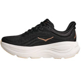 Tenis Hoka BONDI 9 Running Negro Rose Gold Mujer