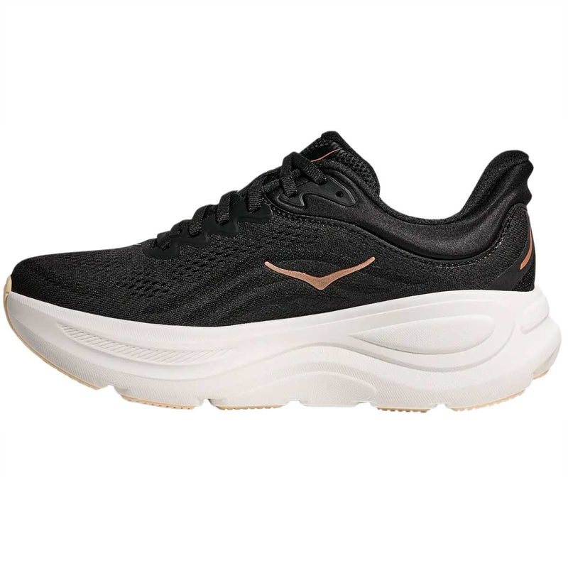 Tenis Hoka BONDI 9 Running Negro Rose Gold Mujer