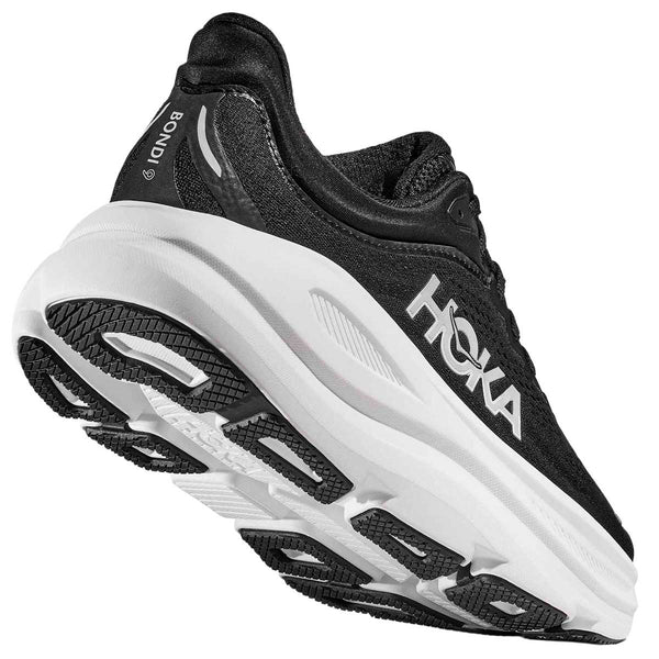 Tenis Hoka BONDI 9 Running Negro Blanco Mujer