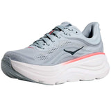 Tenis Hoka BONDI 9 Running Gris Blanco Mujer