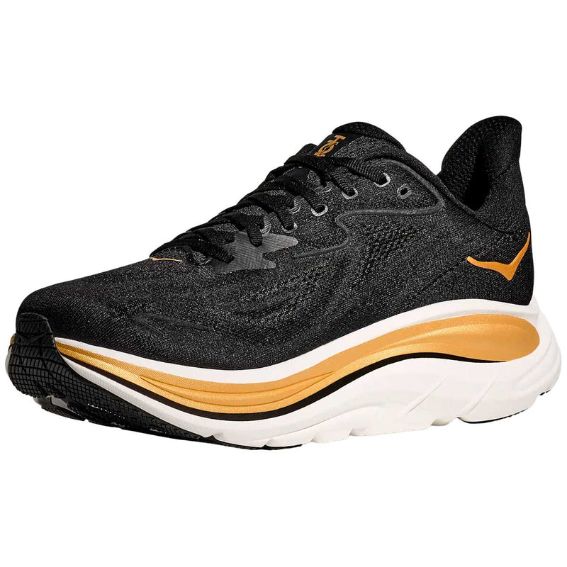 Tenis Hoka CLIFTON 10 Running Negro Gold Hombre