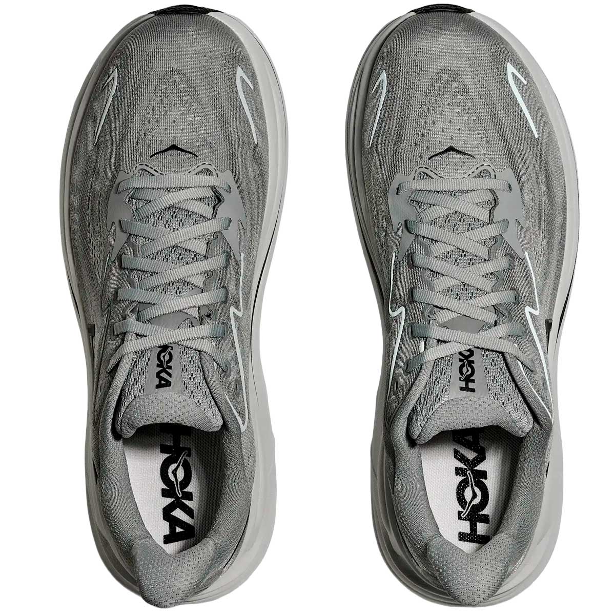 Tenis Hoka CLIFTON 10 Running Gris Galáctico Hombre