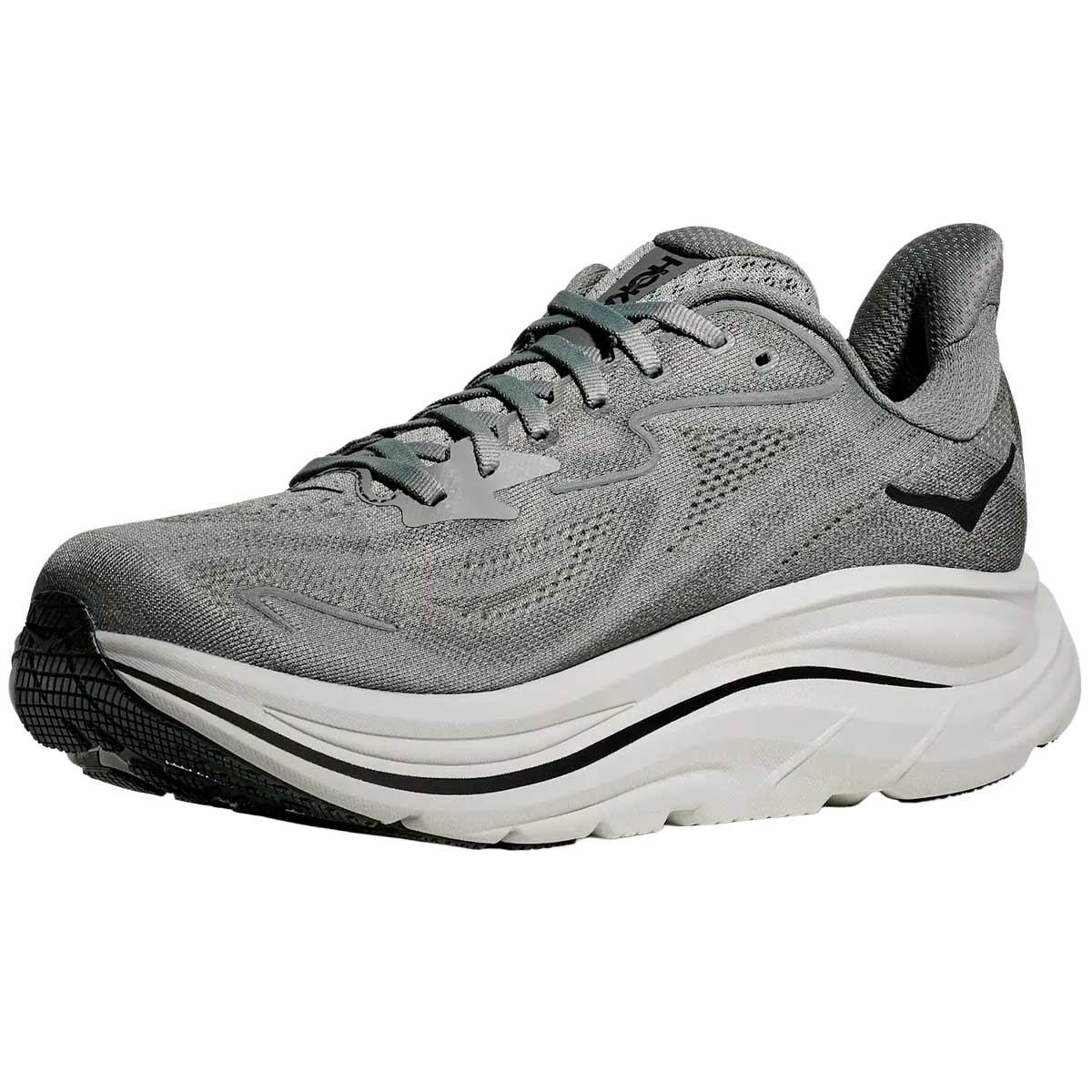 Tenis Hoka CLIFTON 10 Running Gris Galáctico Hombre