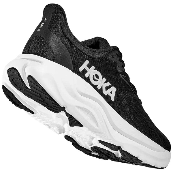 Tenis Hoka Running ARAHI 8 Negro Blanco Mujer