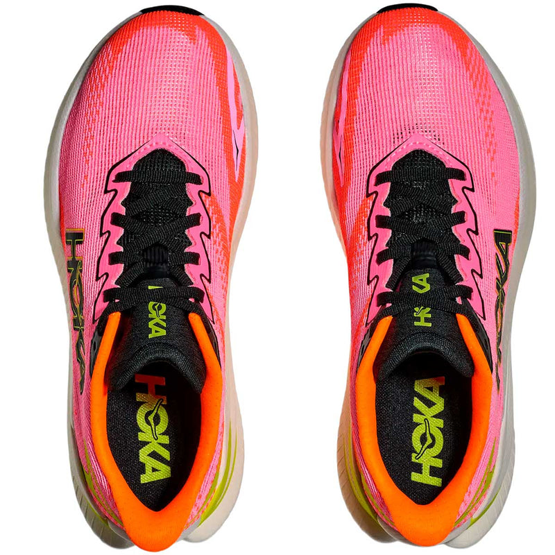 Tenis Hoka Running MACH X 3 Neón Rosa Mujer