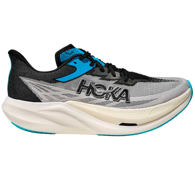 Tenis Hoka ROCKET X 3 Running Gris Negro Unisex