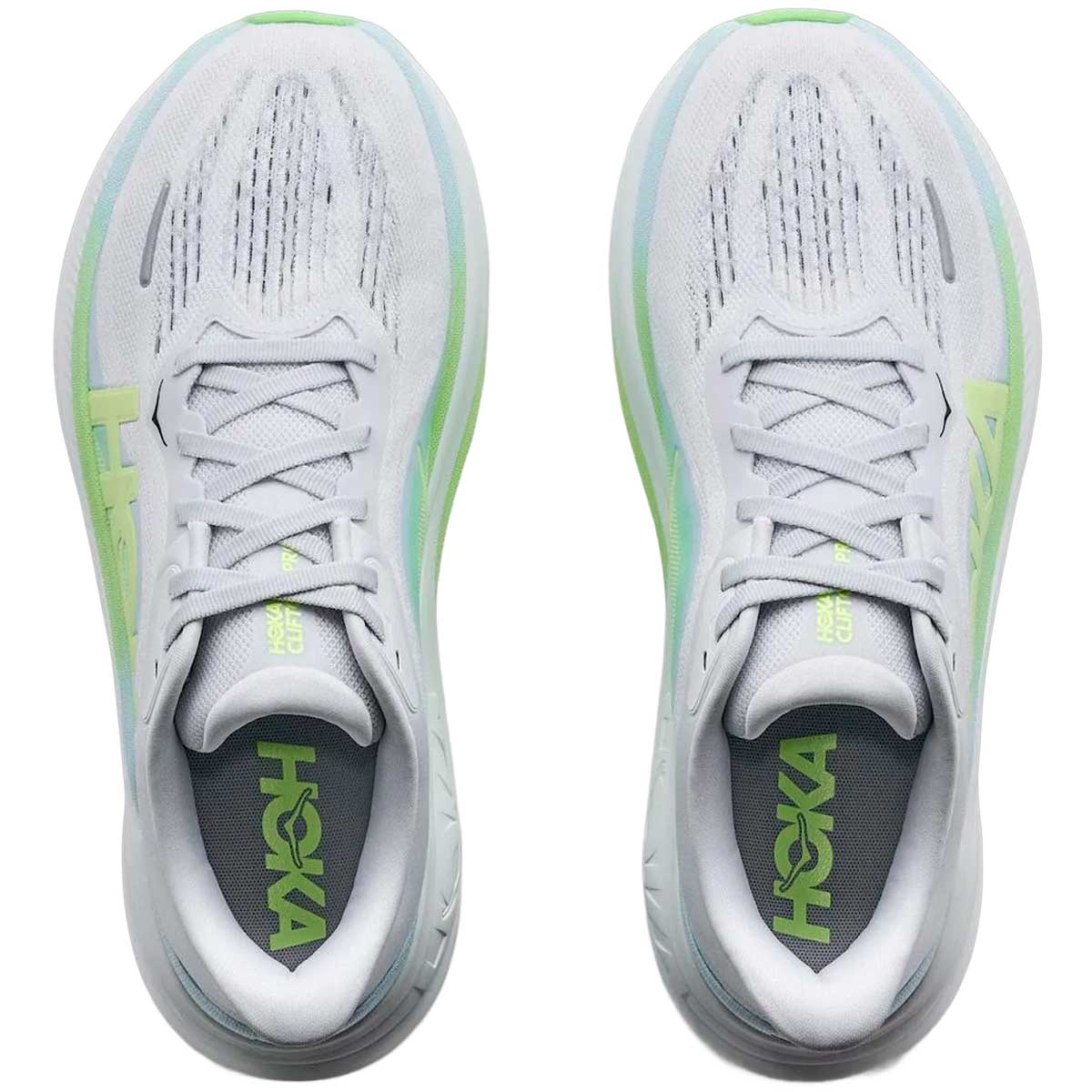 Tenis Hoka CLIFTON PRO Running Gris Verde Mujer