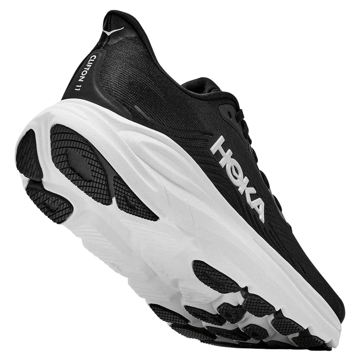 Tenis Hoka CLIFTON 11 Running Negro Blanco Hombre