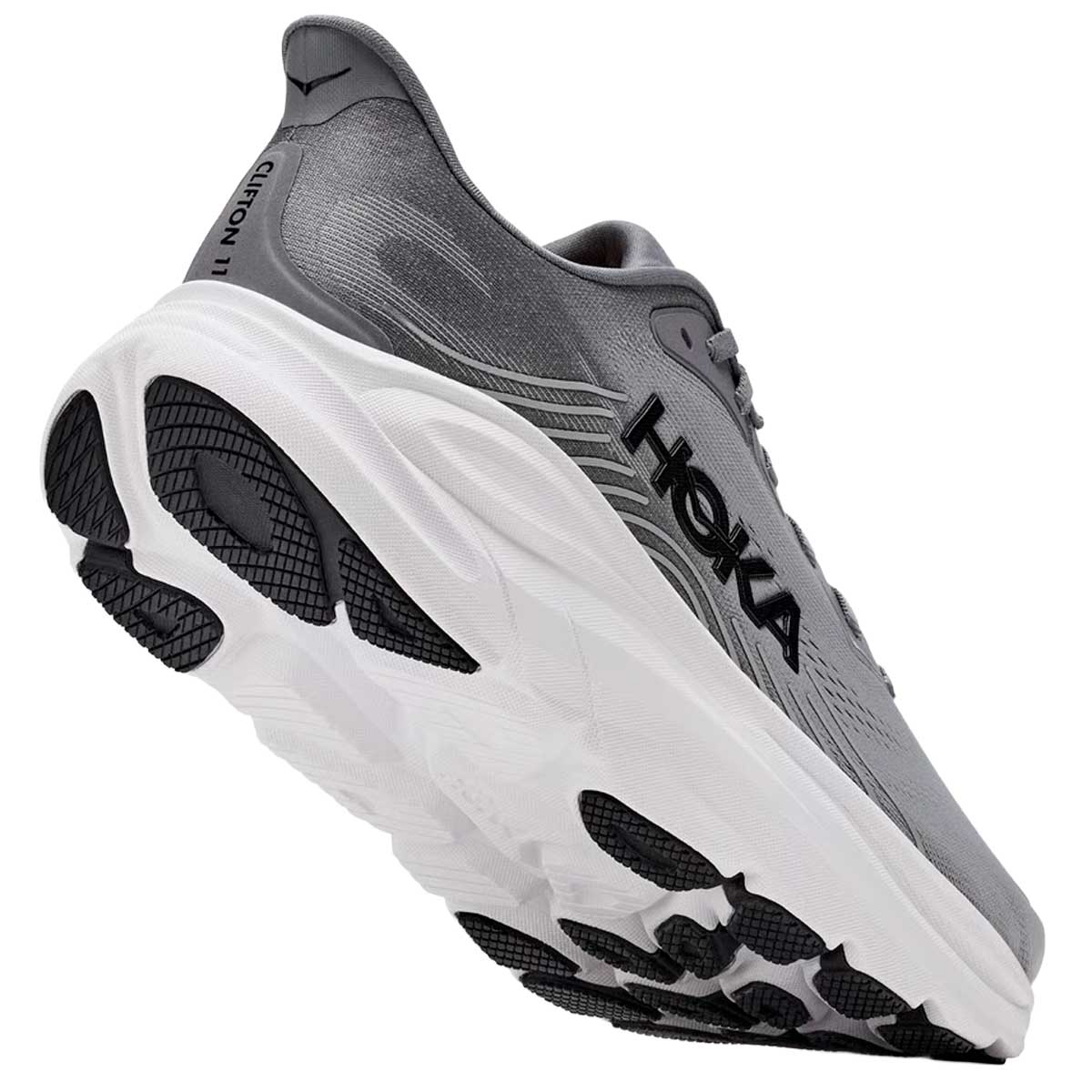 Tenis Hoka CLIFTON 11 Running Gris Blanco Hombre