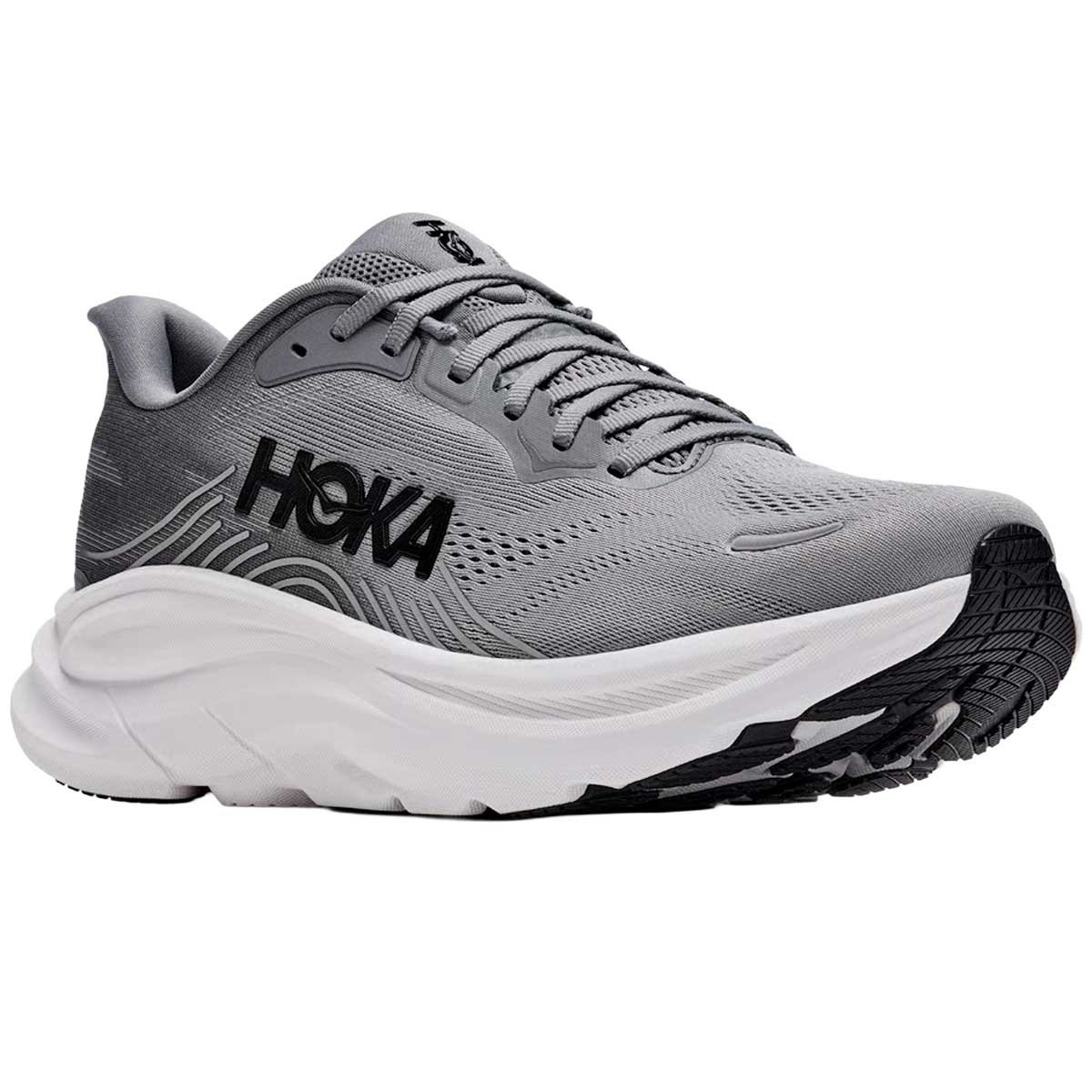Tenis Hoka CLIFTON 11 Running Gris Blanco Hombre