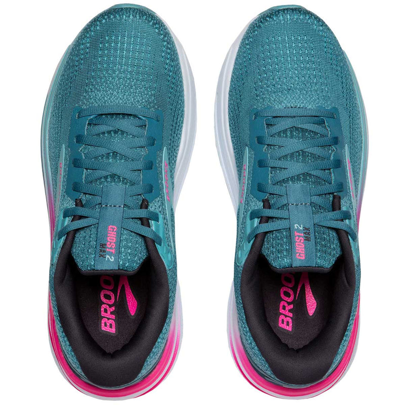 Tenis Brooks GHOST MAX 2 Aqua Rosa Mujer