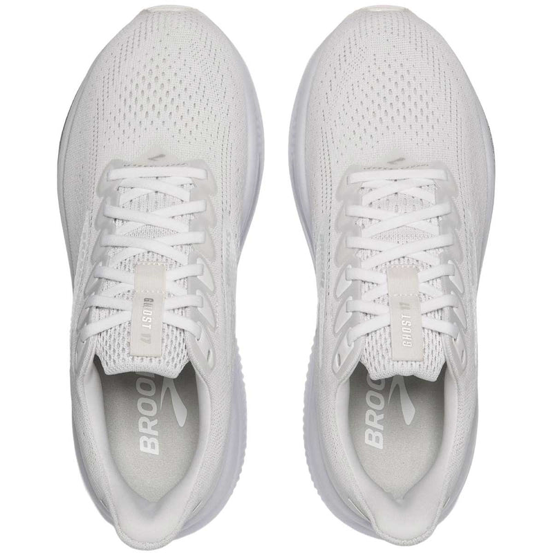 Tenis Brooks Running GHOST 17 Blanco Gris Mujer