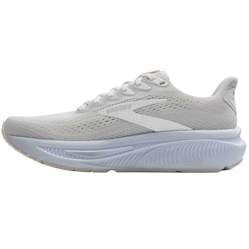 Tenis Brooks Running GHOST 17 Blanco Gris Mujer