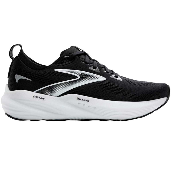 Tenis Brooks GLYCERIN 22 Negro Plata Mujer