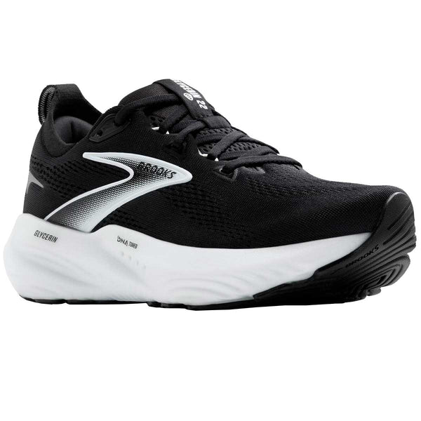 Tenis Brooks GLYCERIN 22 Negro Plata Mujer