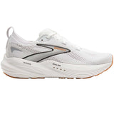 Tenis Brooks Running GLYCERIN 22 Blanco Plata Mujer